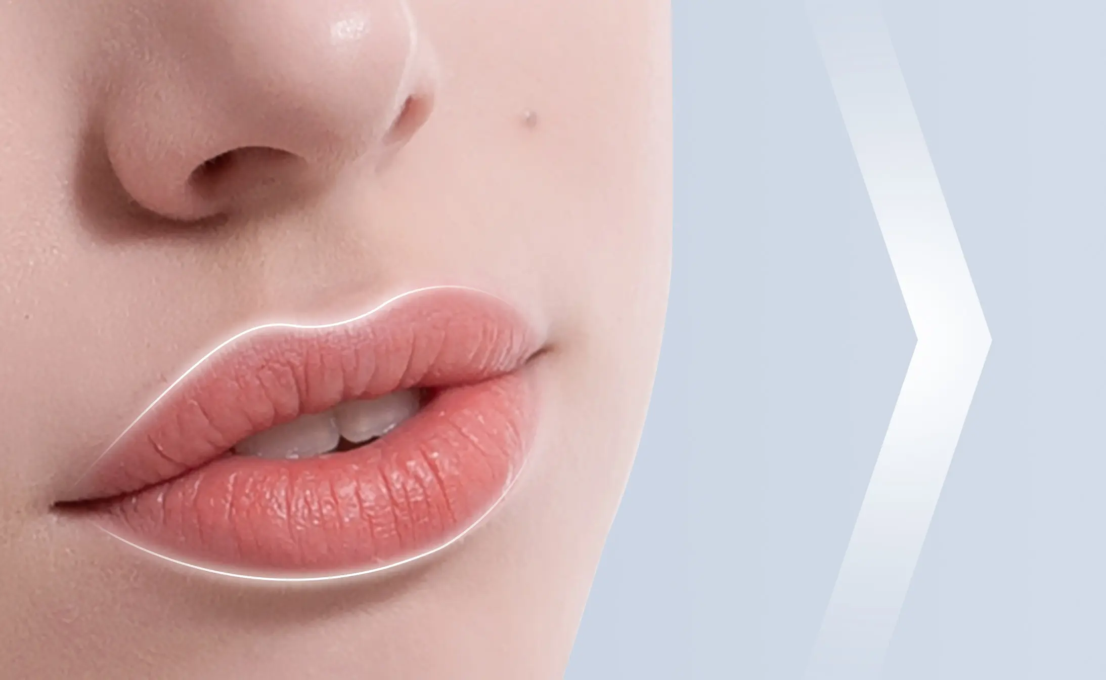 입술의 모양과 카운터를 커스터마이징하세요